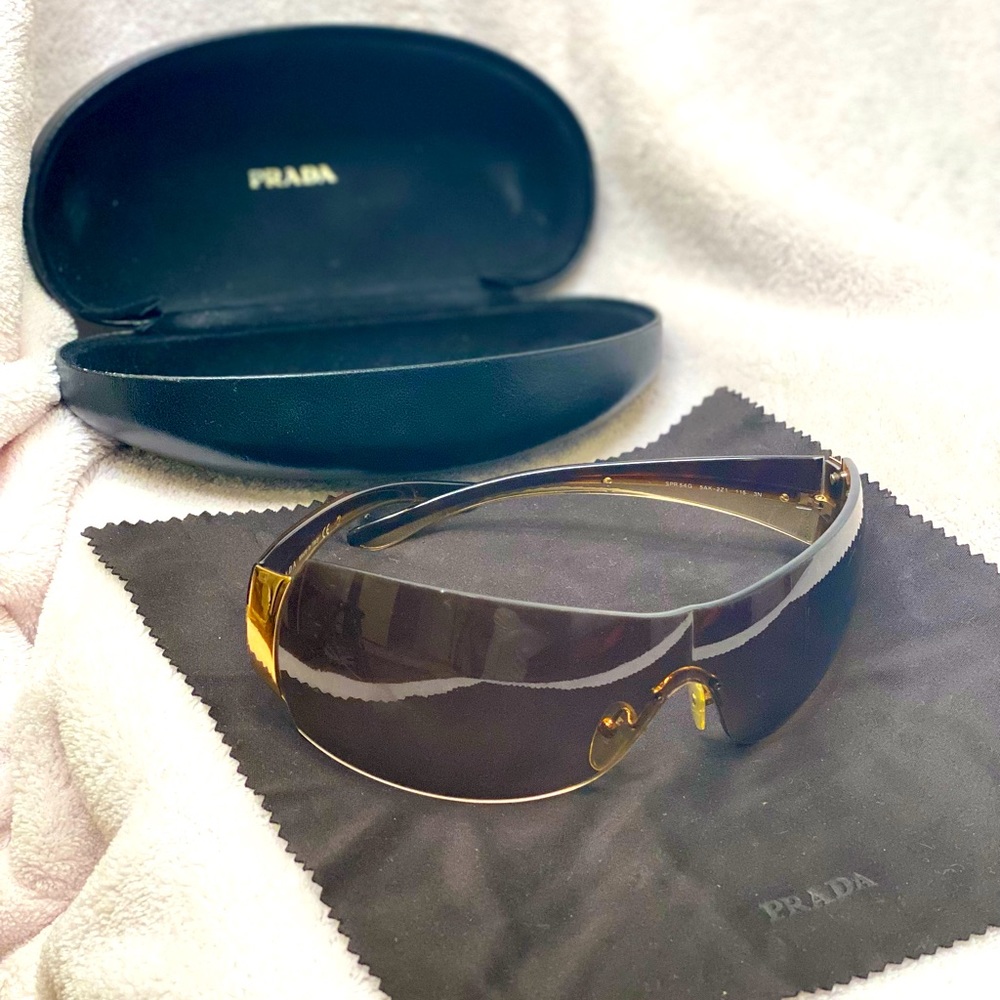 Prada wrap sunglasses for women